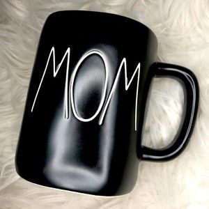 Rae Dunn Black Matte MOM Coffee Tea Mug